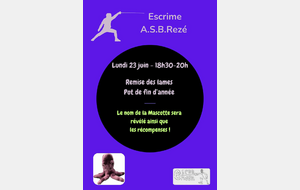Remise des lames et Pot de fin d'année